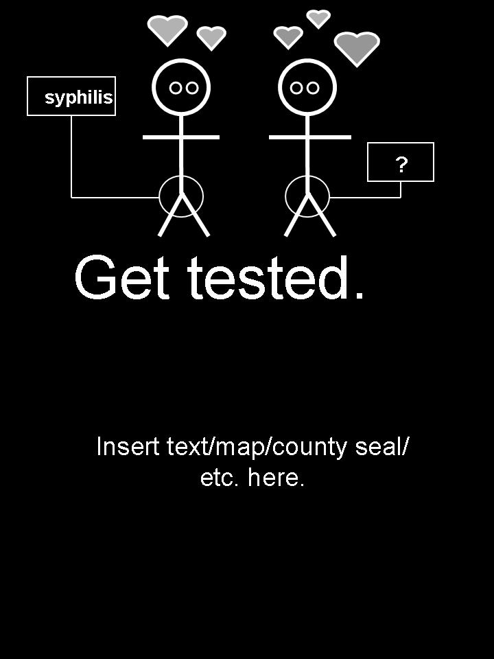 Syphilis Get Tested Stick Figures